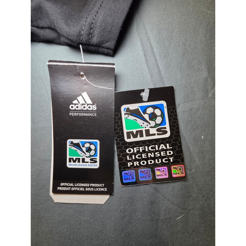 Adidas D.C. United MLS T-Shirt Mens L Black NWT Deadstock Vintage Logo